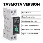 TO-Q-SY2 Tasmota Version Wi-Fi DIN Rail Smart Switch 1P+N TONGOU